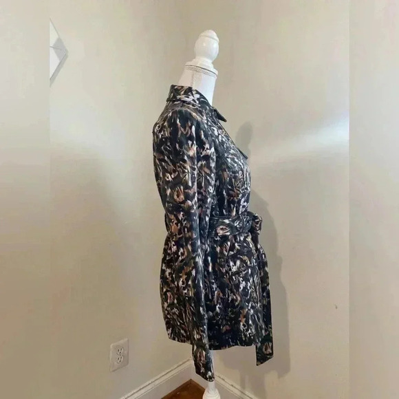 NWT Ted Baker London Inniza Urban Printed Cargo Jacket Ted Size 1 US Size 2 - Picture 5 of 11